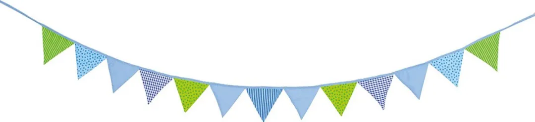 Goki Bunting - Blauw/ Groen