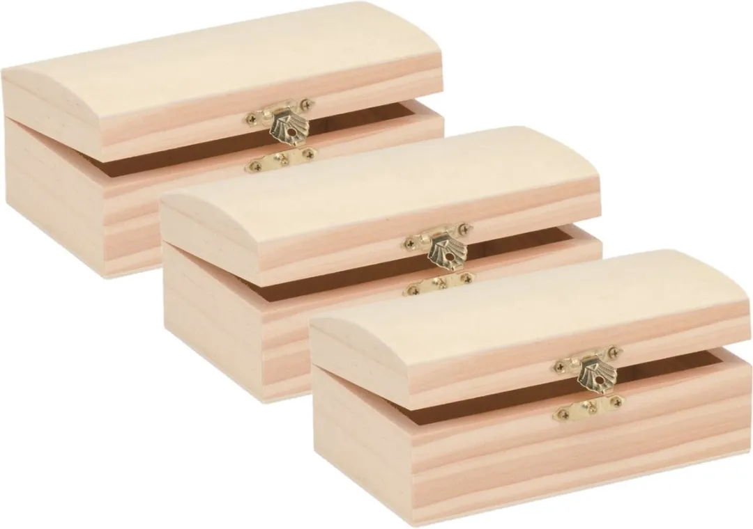 Glorex Hobby Houten Kistjes 14x8cm