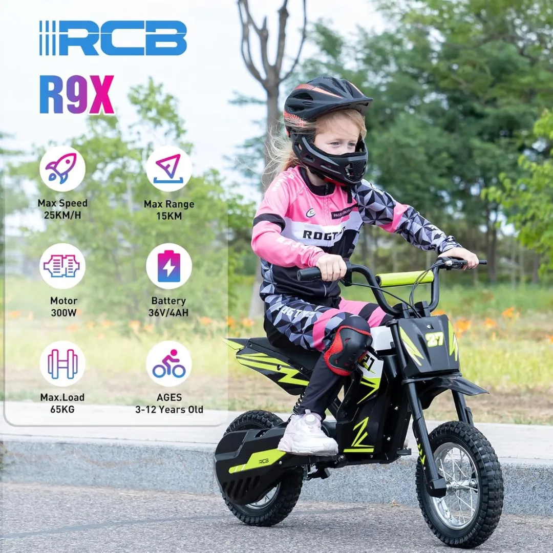 RCB R9X Elektrische Cross Bike 36V - 3 Versnellingen - R9X-groente - afbeelding 6 van 6