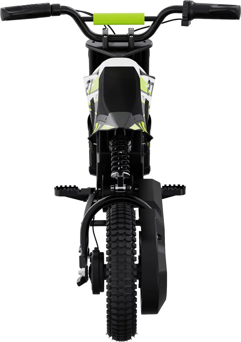 RCB Elektrische kindermotor | 36V Cross Bike Off-road| 3 Versnellingen (8/12/25 km/u)| | Groente/Zwart