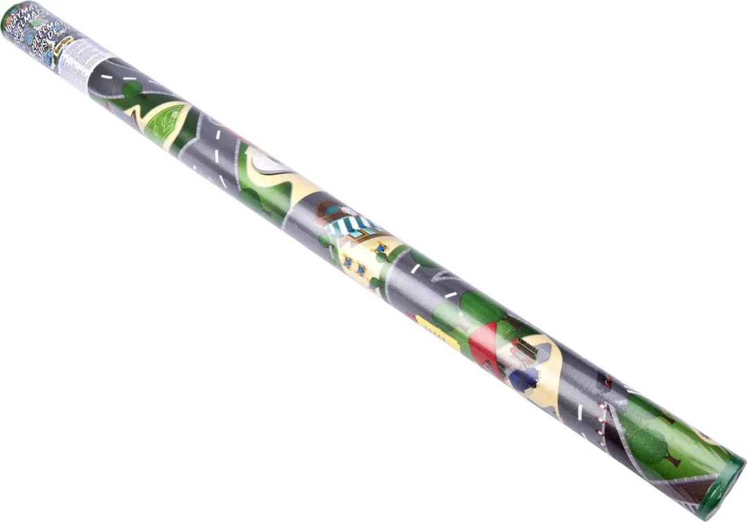 Eddy Toys Speelkleed Verkeer 120x100cm - Groen/Grijs