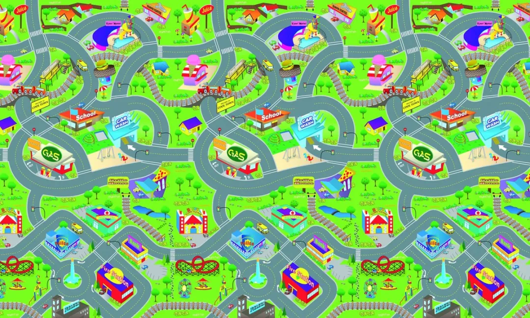 Eddy Toys Speelkleed Verkeer 120x100cm