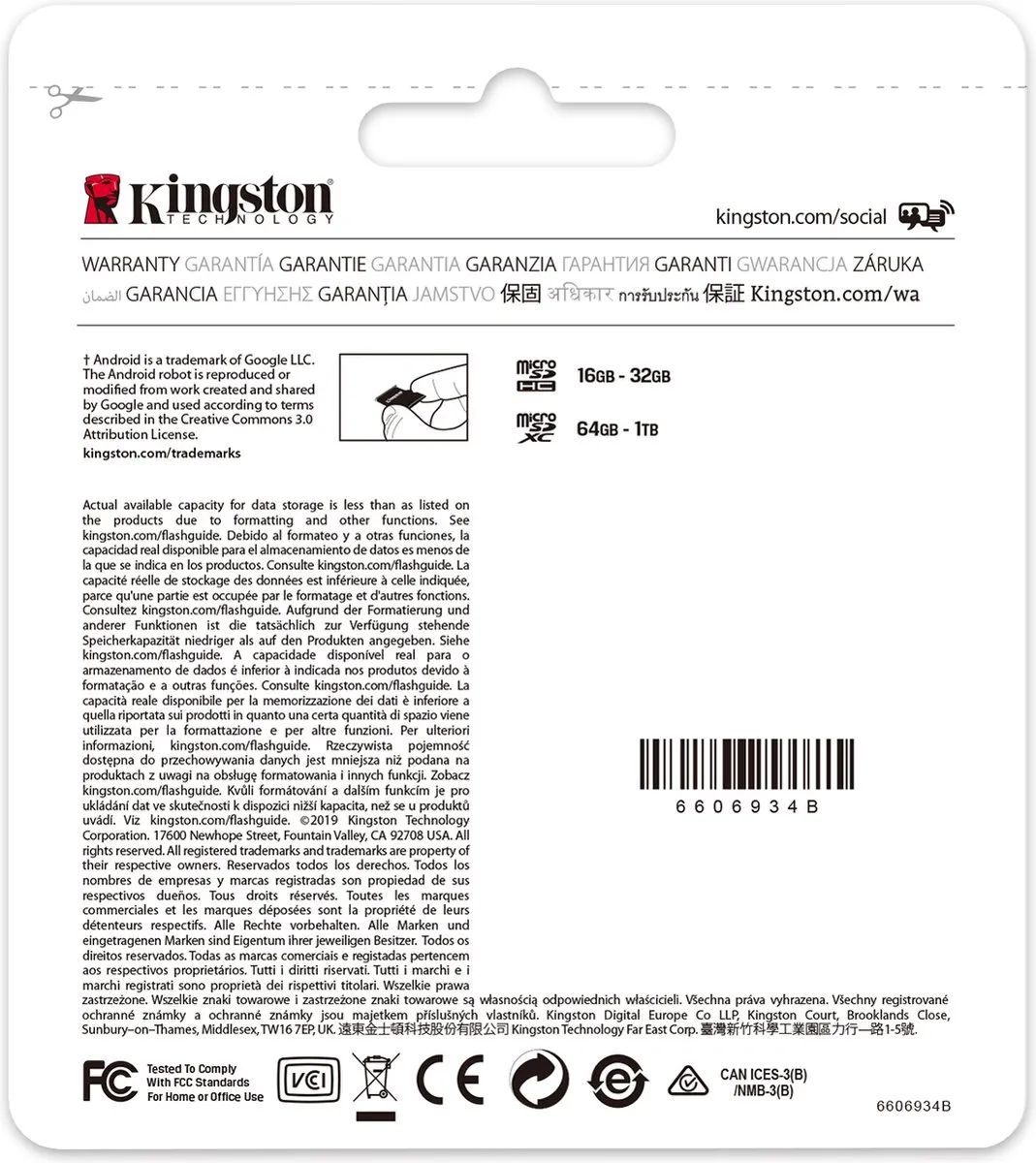 Kingston Canvas Select Plus MicroSDXC 128GB - incl. SD-adapter