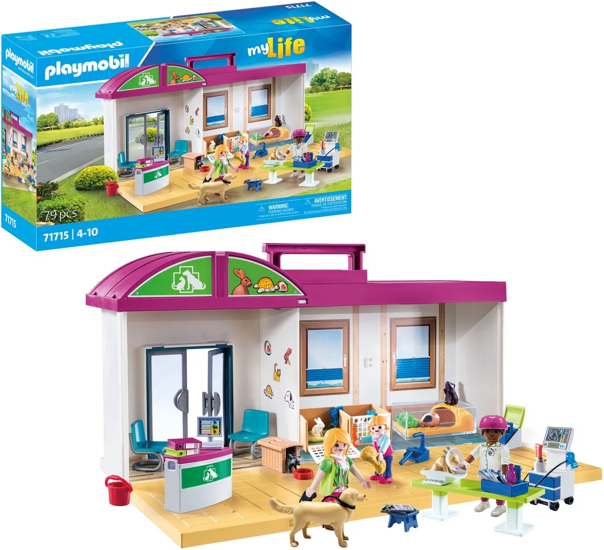 Playmobil Afhaalkliniek voor Dieren P-71715