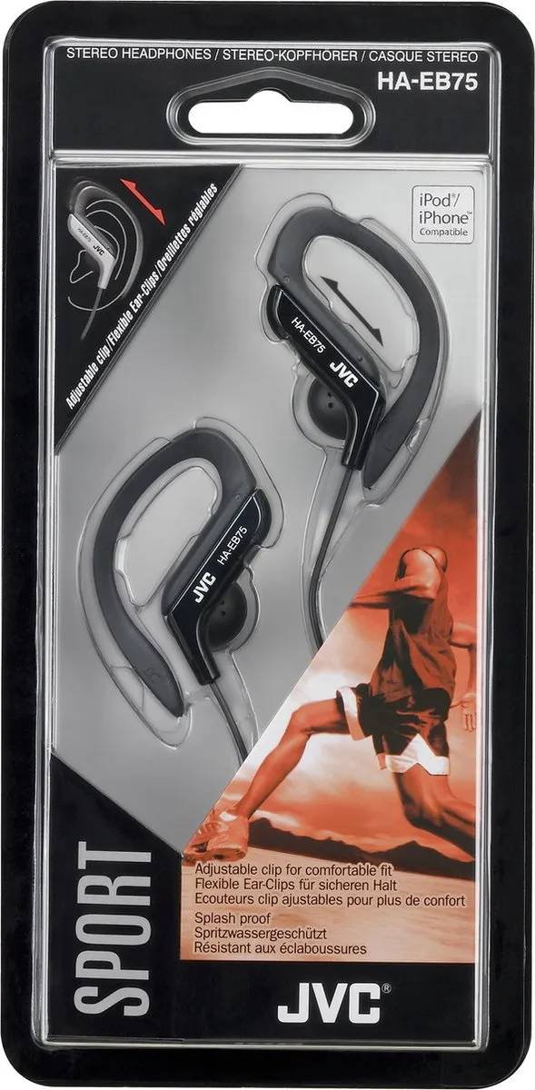 JVC HA-EB75-A-N Sporthoofdtelefoon - Blauw