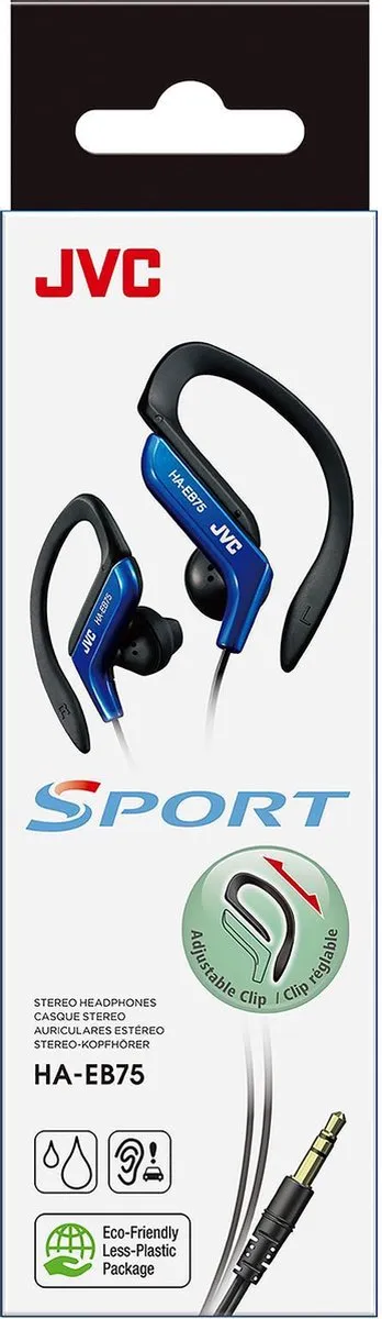 JVC HA-EB75-A-N Sporthoofdtelefoon - Blauw