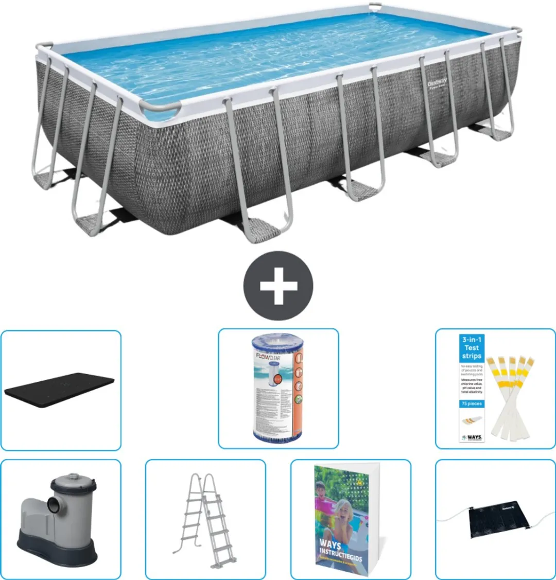 Bestway Power Steel Zwembad 549x274x122cm