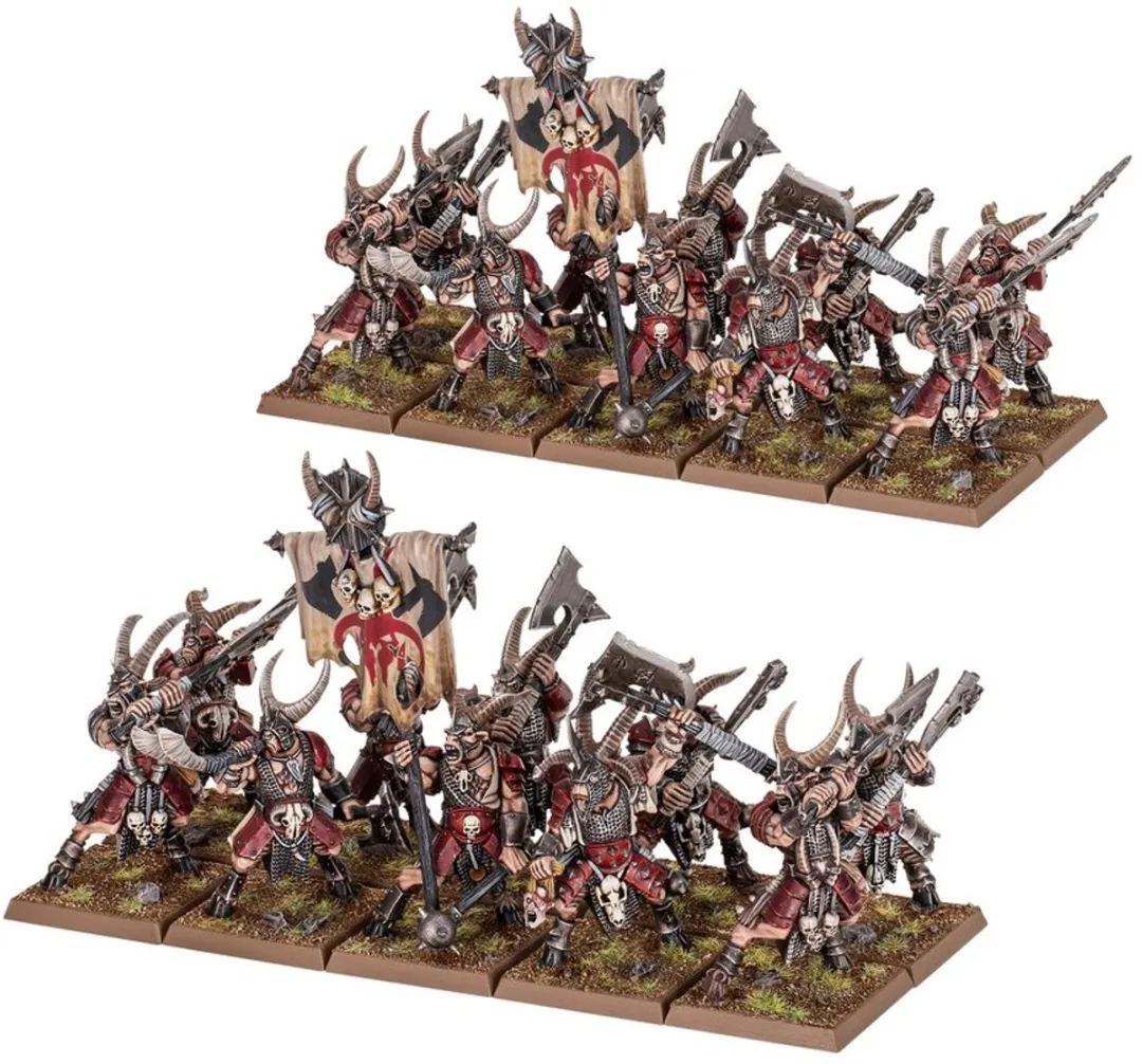 Games Workshop Beastmen Bestigor Herd - 184 Onderdelen