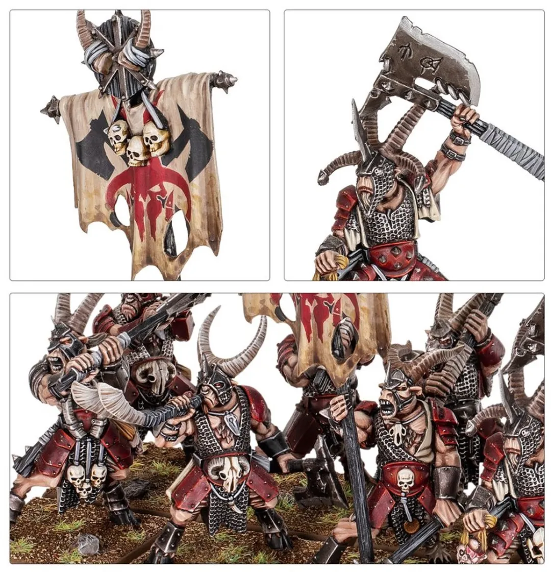 Games Workshop Beastmen Bestigor Herd - 184 Onderdelen