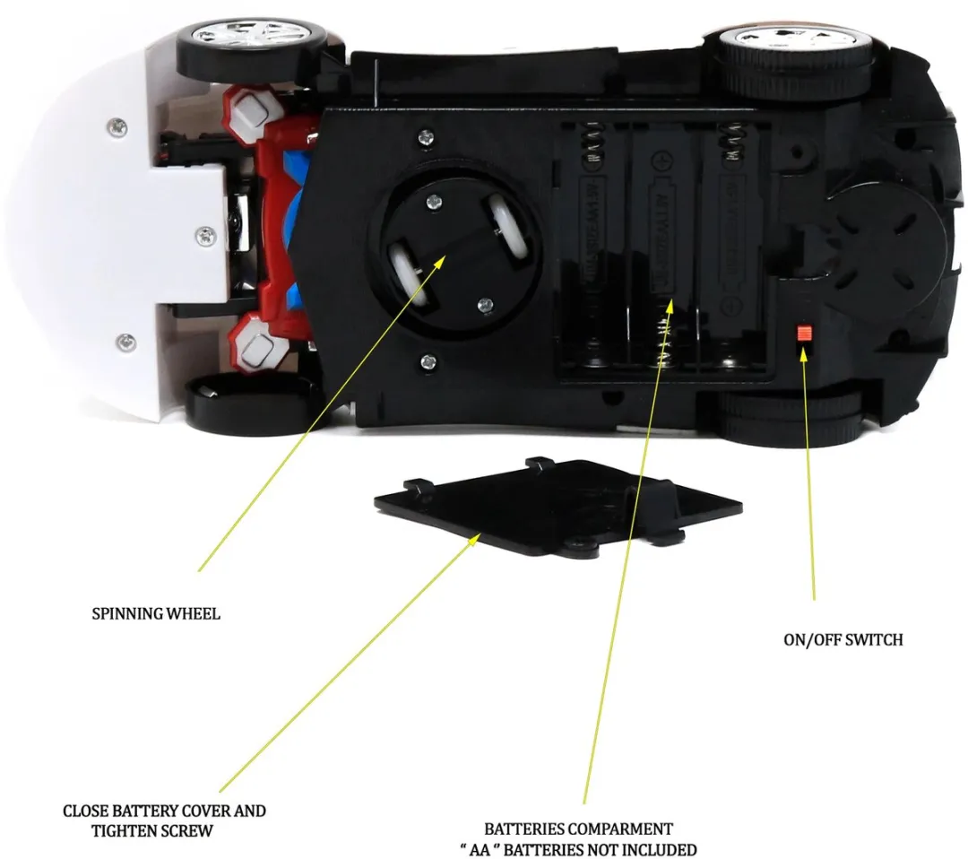 Robot Police Car - Transformerende Politieauto naar robot - 2-in-1 met Licht & Geluid - incl. batterijen