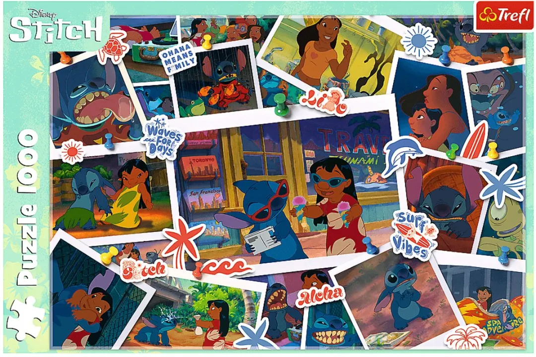Trefl Puzzel Lilo & Stitch Sweet Memories 1000 Stuks - Multicolor