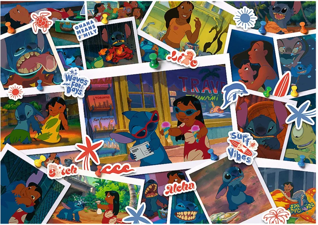 Trefl Puzzel Lilo & Stitch Sweet Memories 1000 Stuks - Multicolor