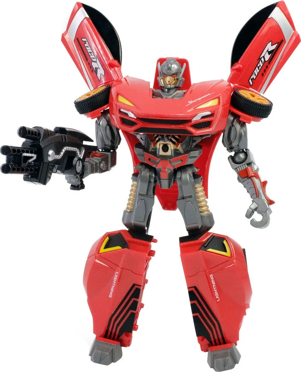 Toi-Toys Roboforces Transformation Robot Rood - Multicolor