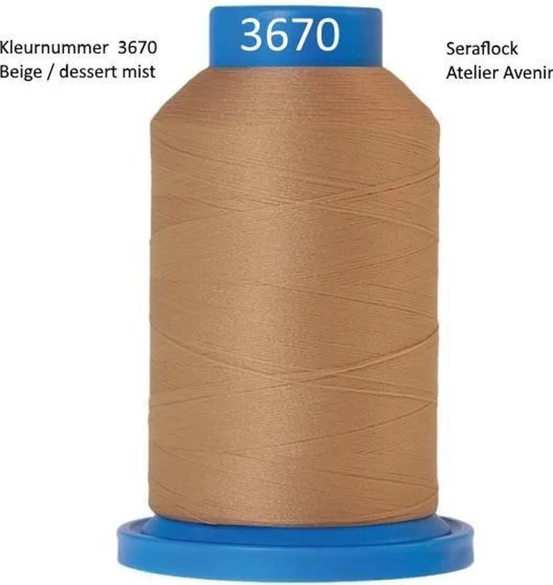 Amann Mettler Seraflock 1000mt #3670 Lockgaren - Woestijnmist
