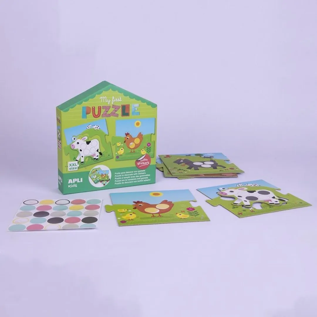 Apli Kids Mijn eerste boerderij Puzzel - 5 Stuks - Multi