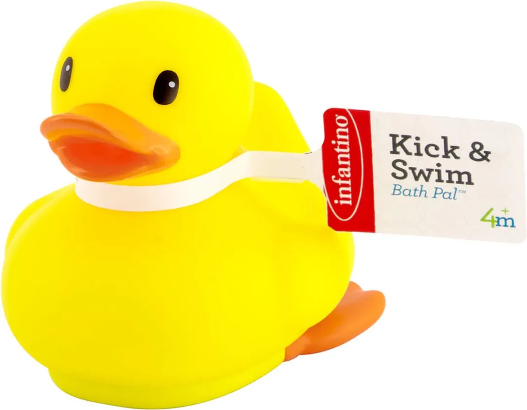 Infantino Wind Up Duck Badeend - Geel