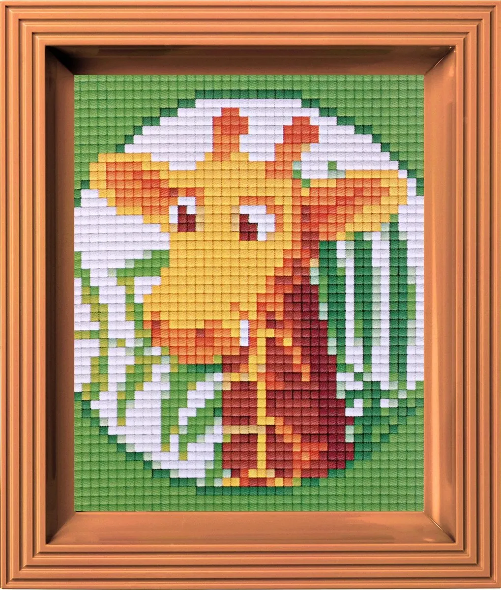 Pixelhobby Classic Giraffe 10x12cm - 3 Stuks - Multicolor