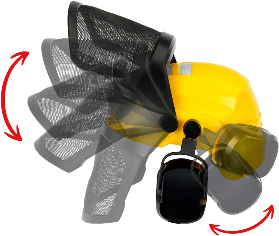 Klein Toys - Bosch helm met oorbeschermers - 31x17.5x21 cm - ideaal voor buitenavonturen - geel groen