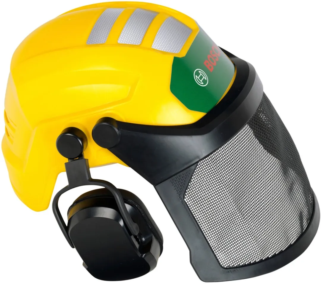 Klein Toys - Bosch helm met oorbeschermers - 31x17.5x21 cm - ideaal voor buitenavonturen - geel groen