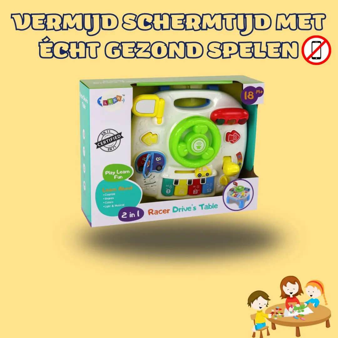 EduPlay Interactieve Educatieve Tafel 2-in-1 - Multicolor - afbeelding 5 van 6