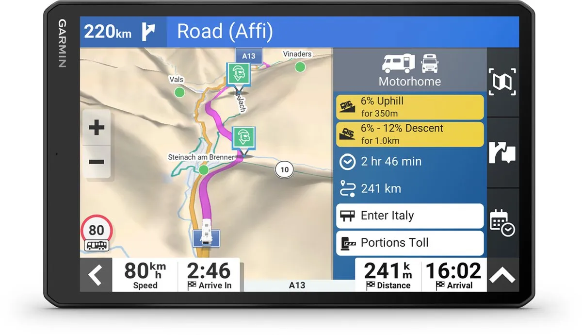 Garmin Camper 1095 Navigatiesysteem 10" - Zwart