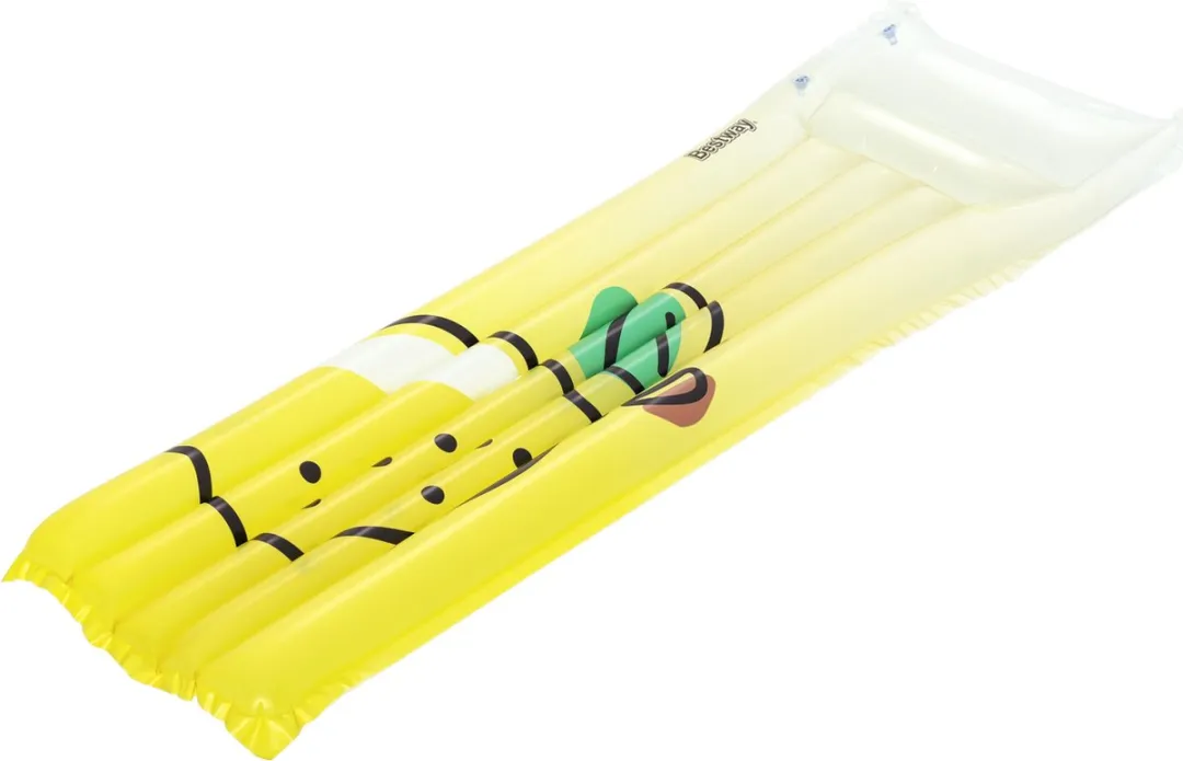 Bestway Fresh Squeezed Citroen Luchtmatras - Groen/Wit/Geel