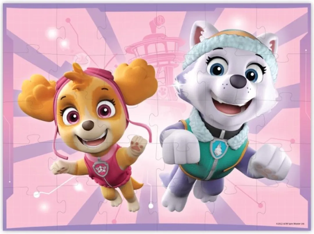 Paw Patrol Puzzel 3+ - 30 stukjes - Paw Patrol Speelgoed met Skye - Everest - Puzzel 3 jaar