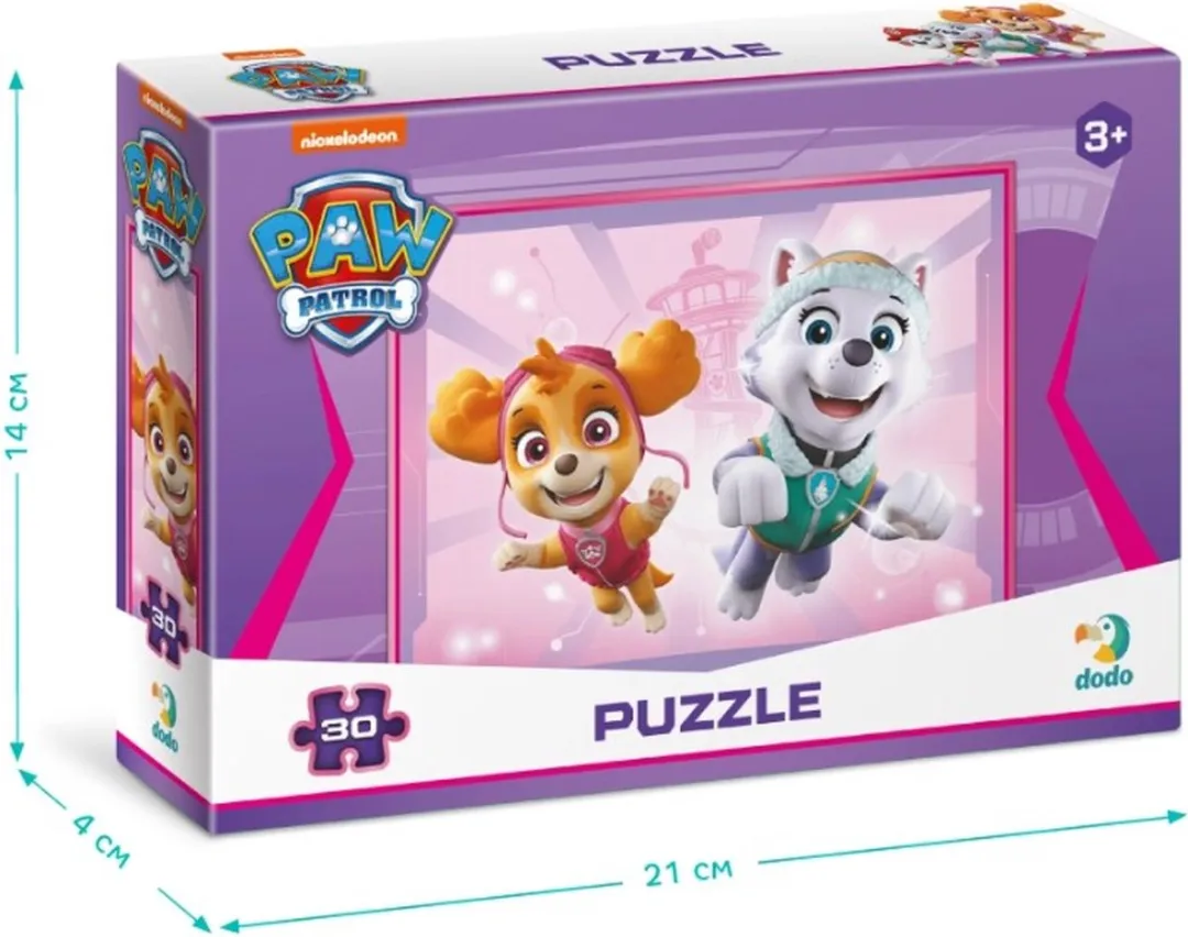 Paw Patrol Puzzel 3+ - 30 stukjes - Paw Patrol Speelgoed met Skye - Everest - Puzzel 3 jaar