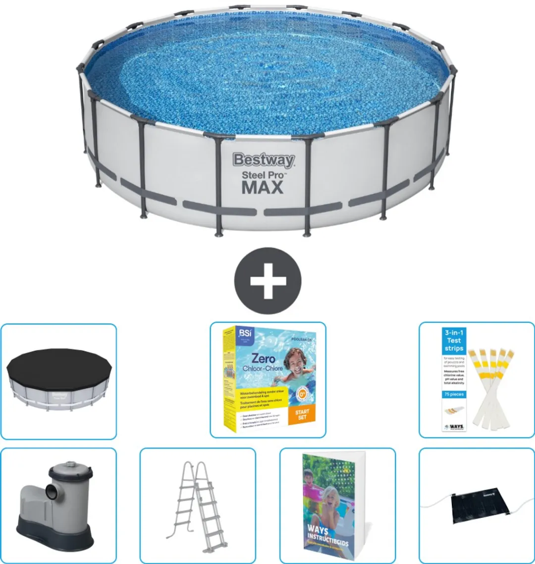 Bestway Steel Pro MAX Zwembad 488x122cm