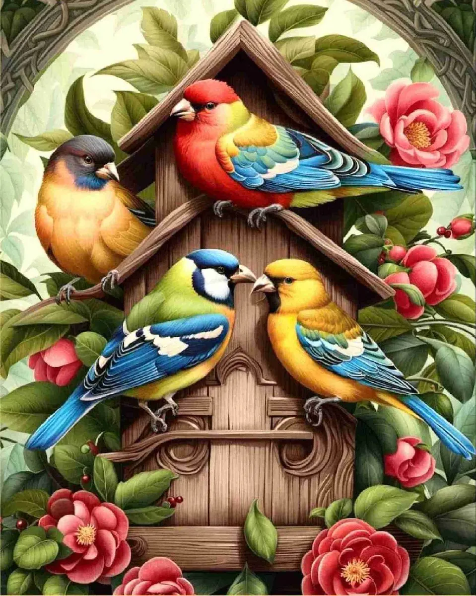 VDTOYS DIAMOND PAINTING VDTD265 Vogels