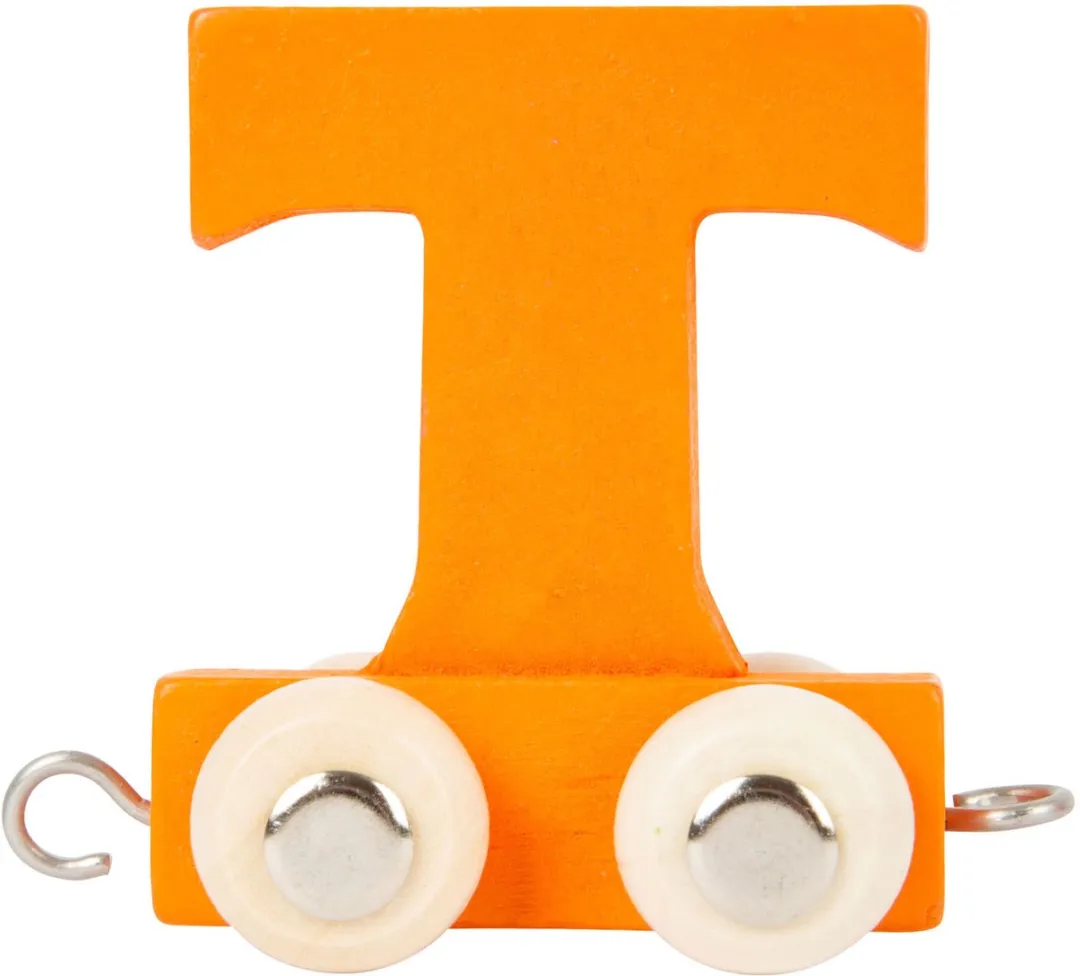 Small Foot Houten Lettertrein Oranje T