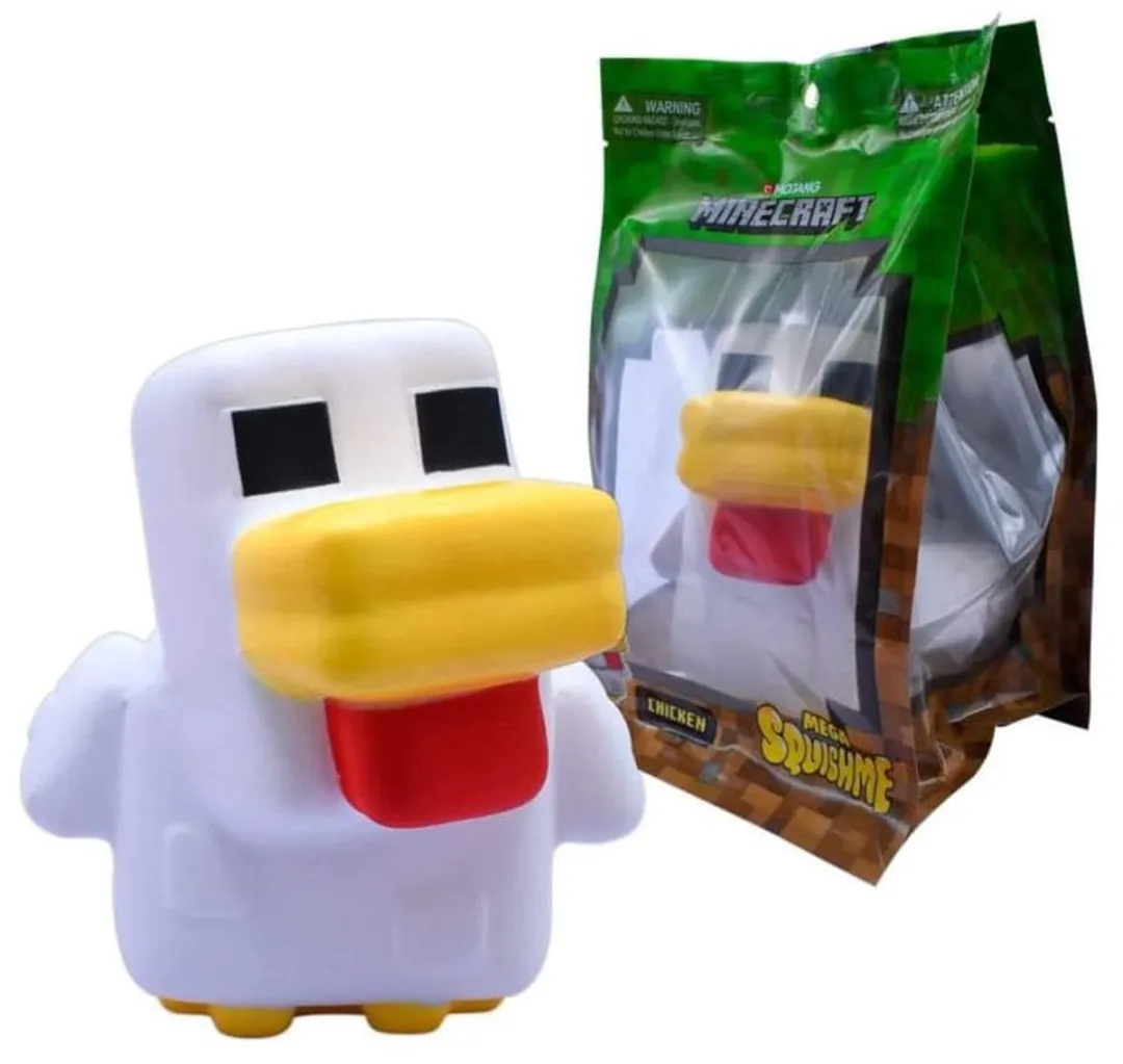Just Toys Minecraft Mega Squishme Anti-Stress Figure 15 cm Series 3 Chicken 15 cm Mini-Figuur