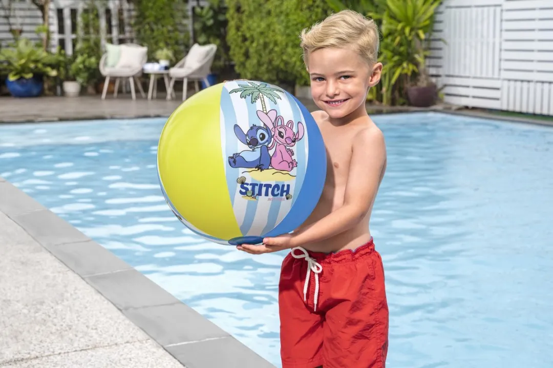 Disney Stitch Bestway Opblaasbare Strandbal 34cm - Multicolor