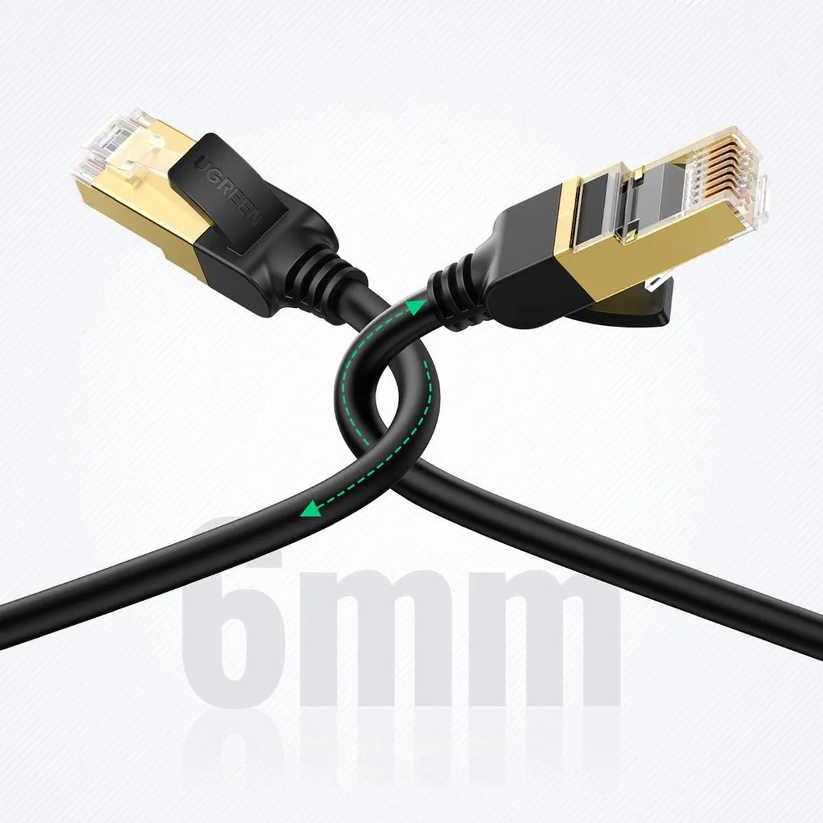 Ugreen NW107 Cat7 STP Netwerkkabel 15m - Zwart