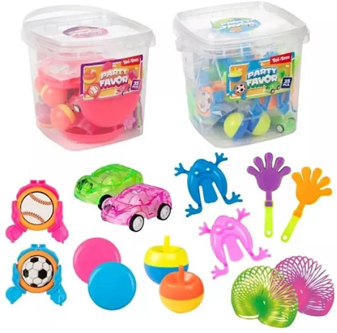 Toi-Toys Uitdeel Speelgoed Emmer 35-delig