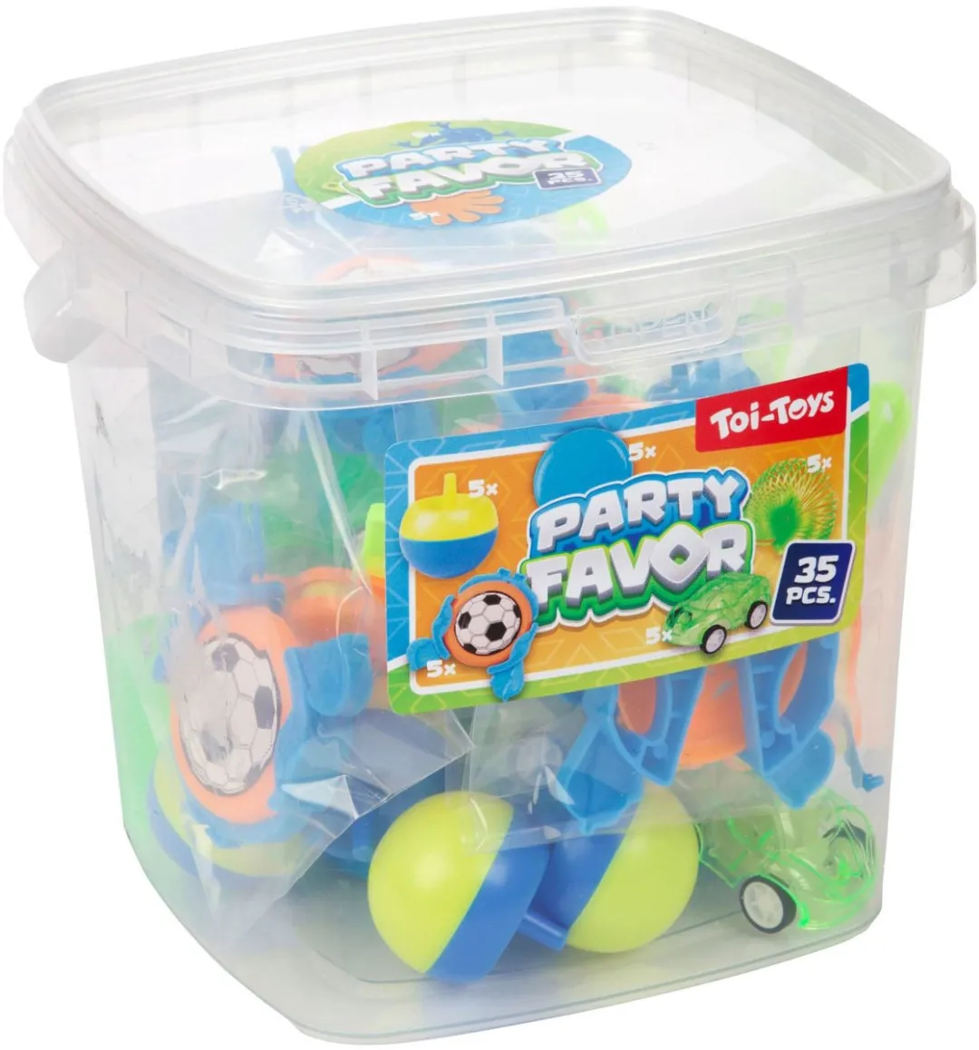 Toi-Toys Uitdeel Speelgoed Emmer 35-delig - 6 Spelers