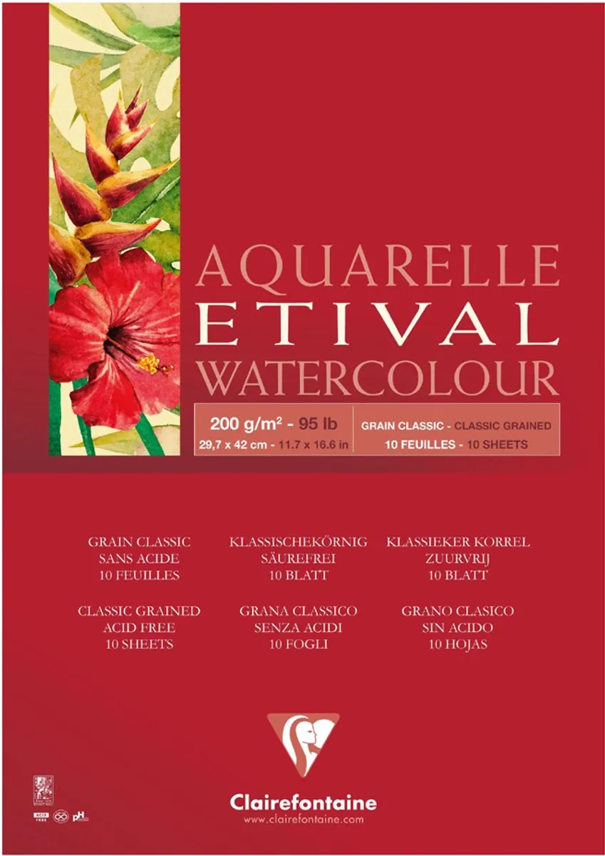 Clairefontaine Aquarelblok Étival A5