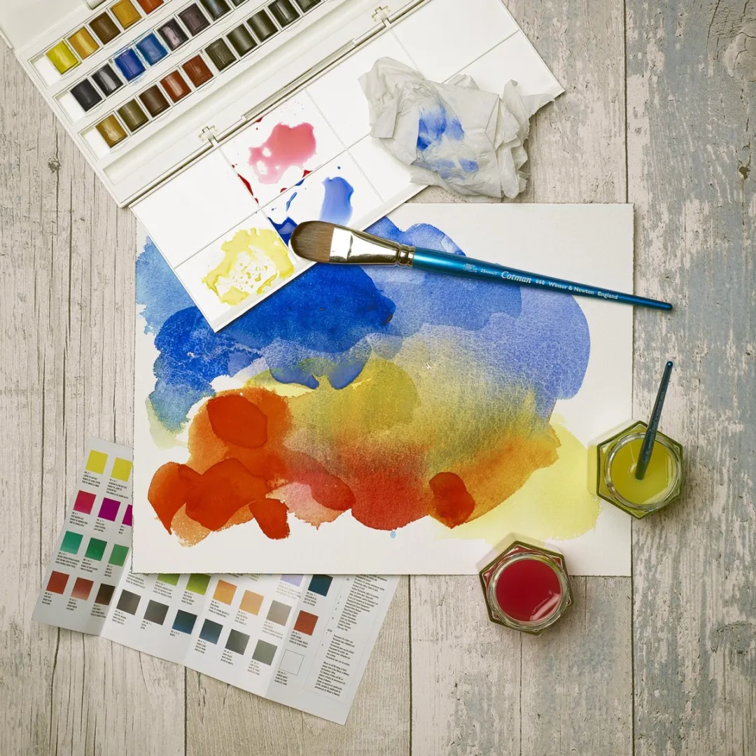 Winsor & Newton Cotman Aquarelset 12 Halve Napjes - Multicolor