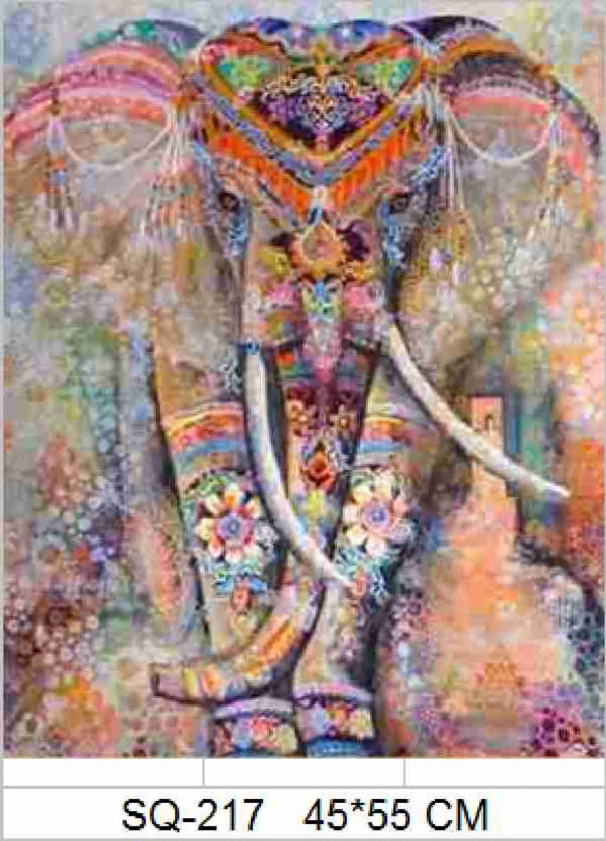 VDTOYS DIAMOND PAINTING VDTC217 Fantasy Olifant - 55x45cm