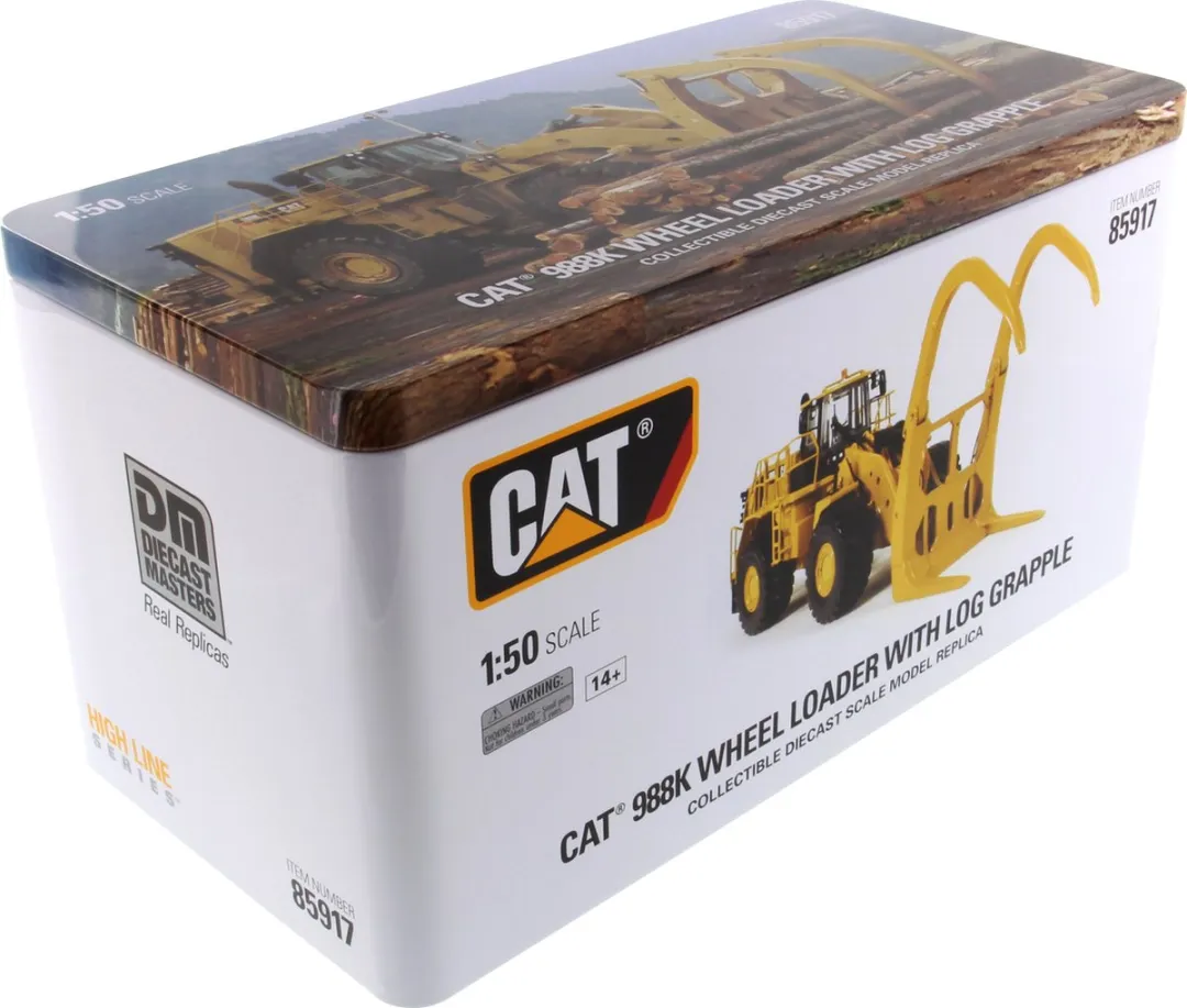 Caterpillar 988K Wheel Loader 85917 - Diecast Masters High Line - Geel