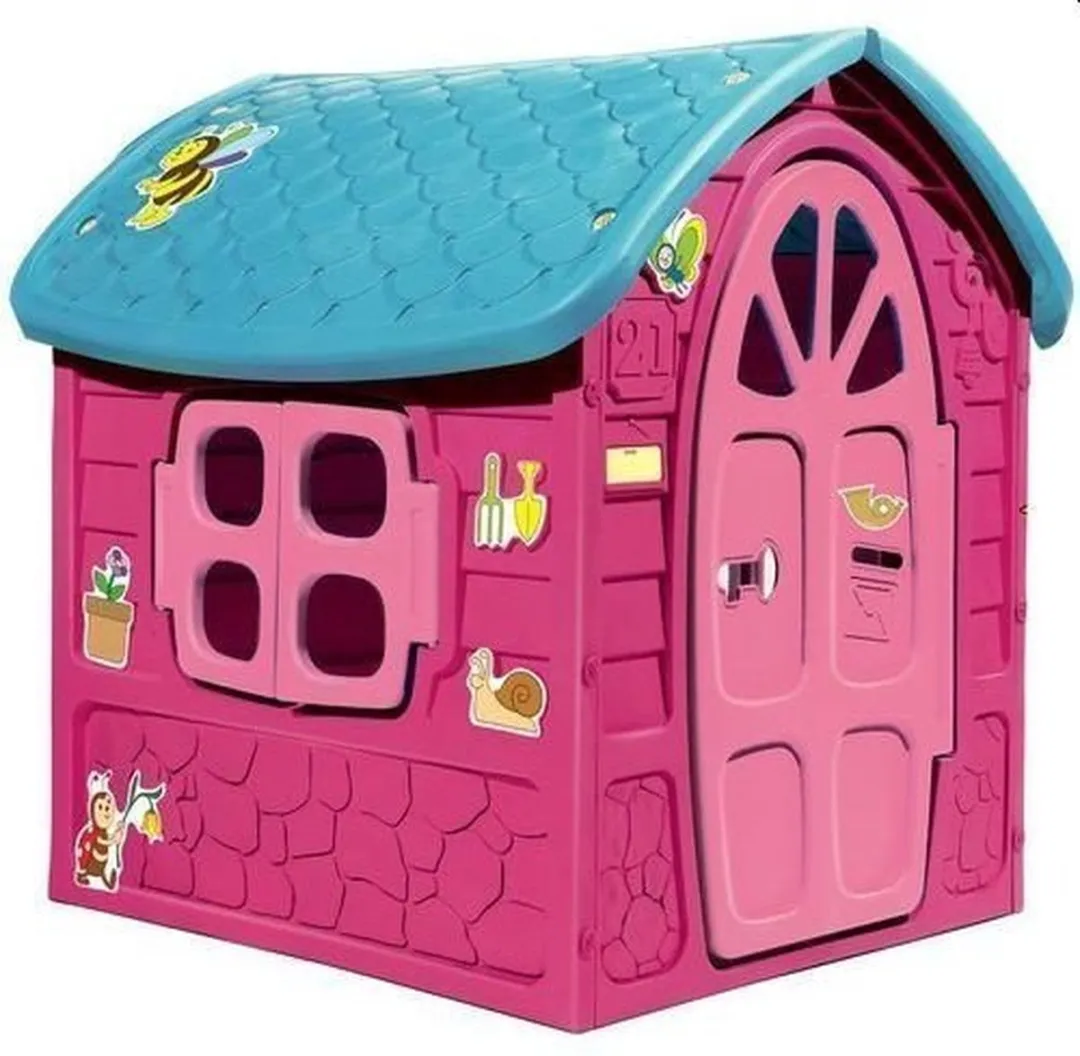 Lean Toys My First Playhouse Roze - 120x113x111cm