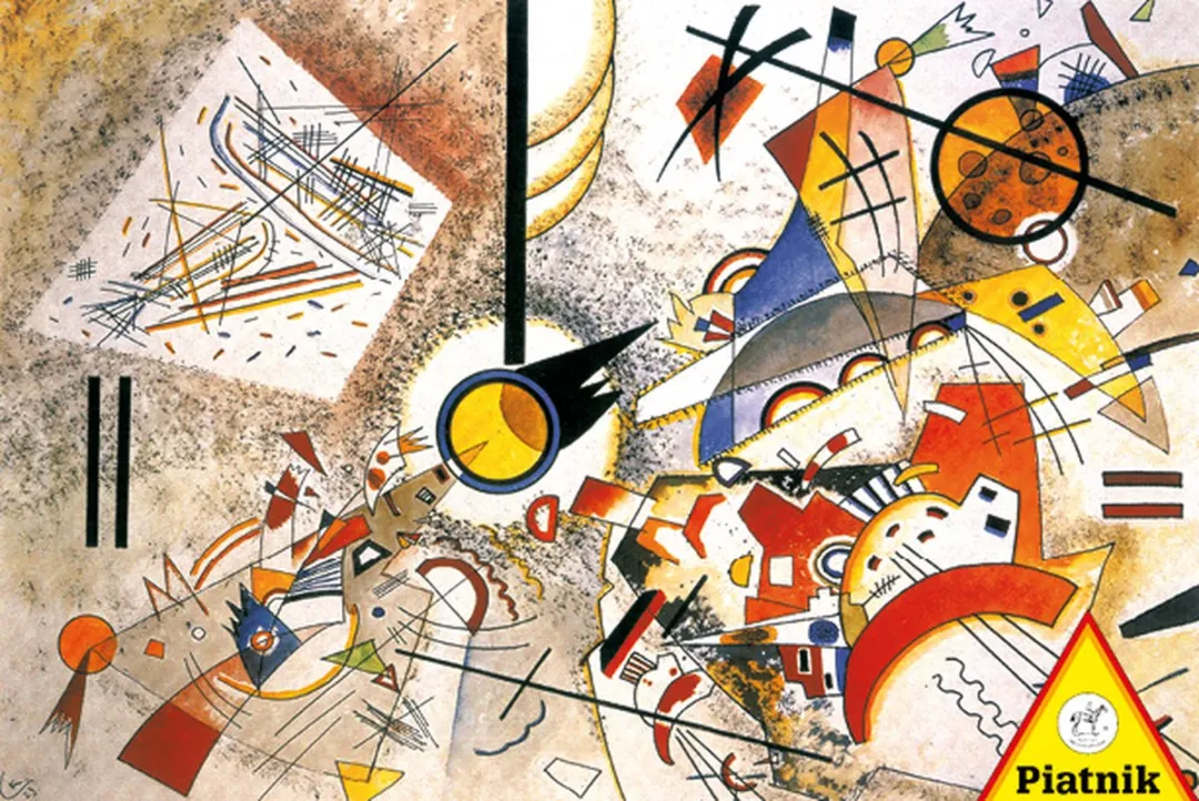 Piatnik Bustling Aquarelle Wassily Kandinsky Puzzel - 1000 Stuks
