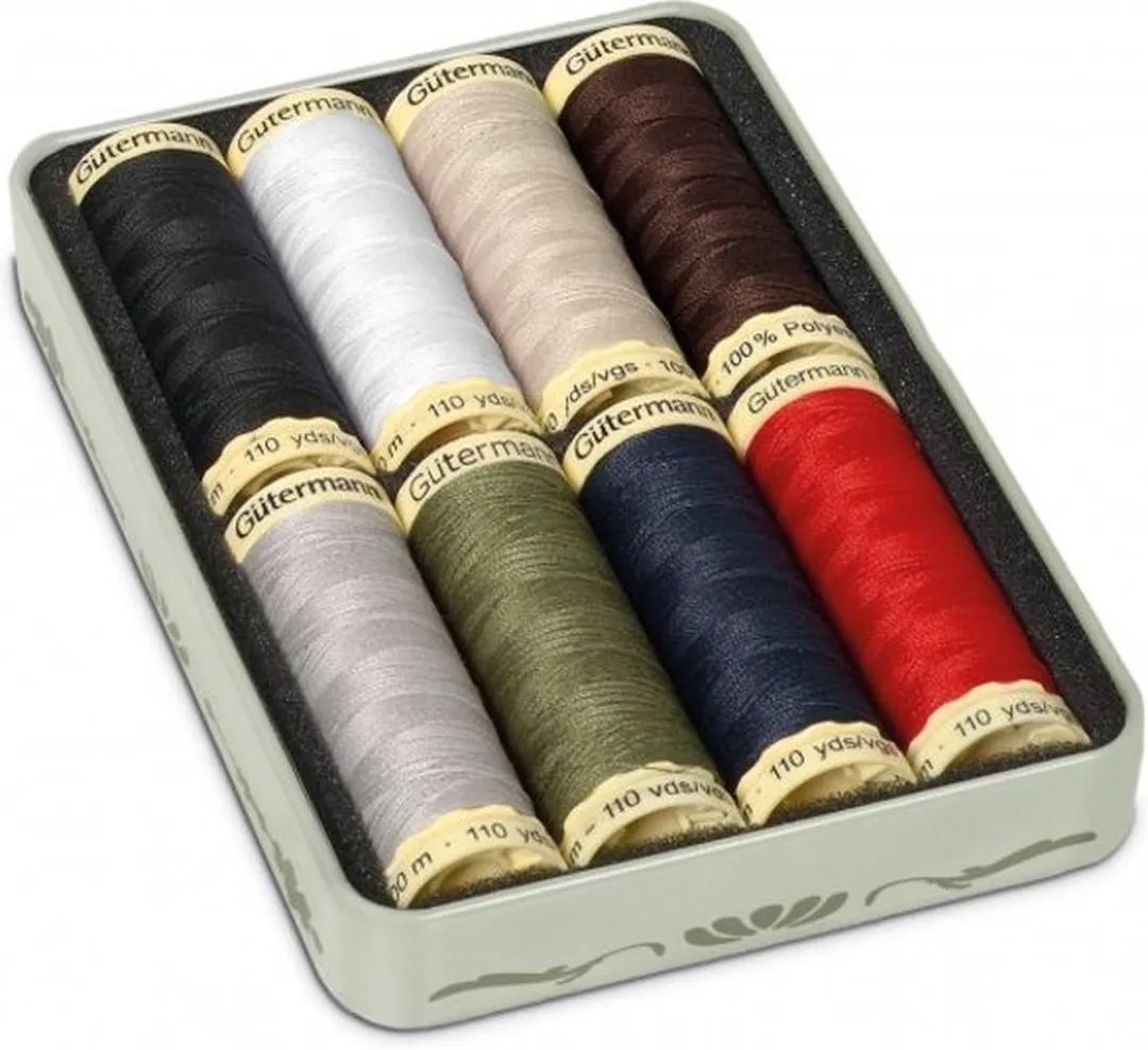 Gutermann 1925 Naaigaren - 8 Stuks - Assorti