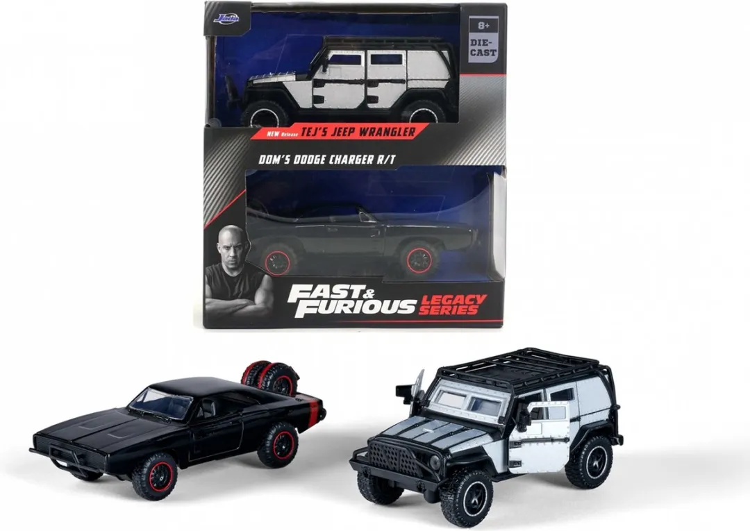 Jada Toys Fast & Furious Jeep Wrangler + Dodge Charger 1:32