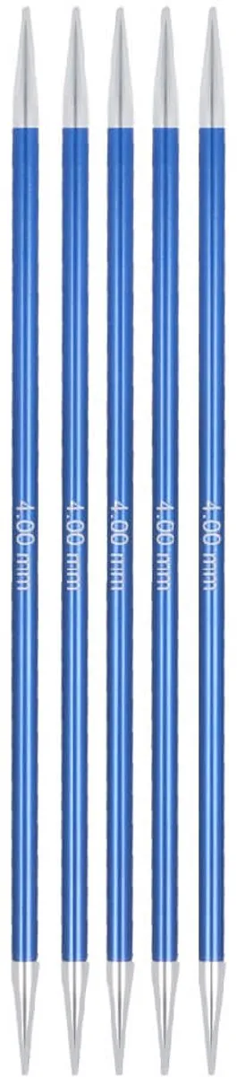 KnitPro Zing Sokkennaalden 4.00mm - Blauw - 5 Stuks
