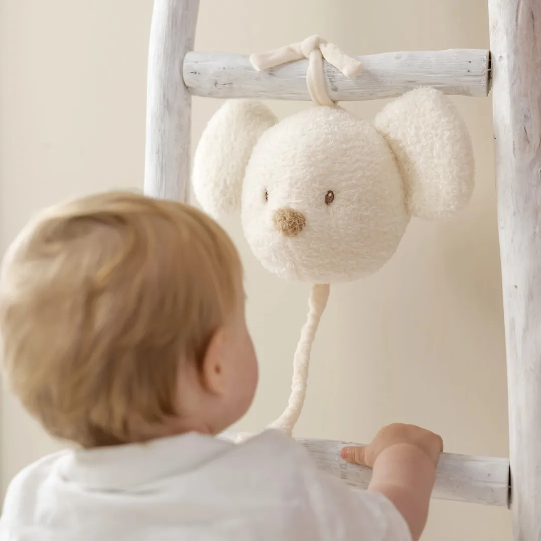Nattou Teddy Muziekknuffel Muis 16cm Ecru