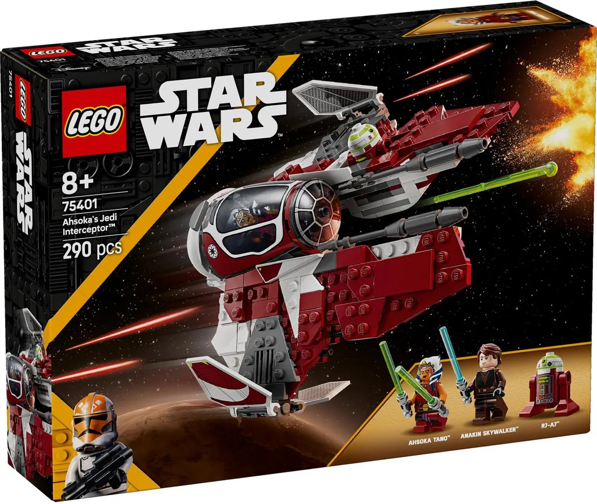 LEGO Star Wars Ahsoka's Jedi Interceptor 75401 - 290 Stukken - Multicolor