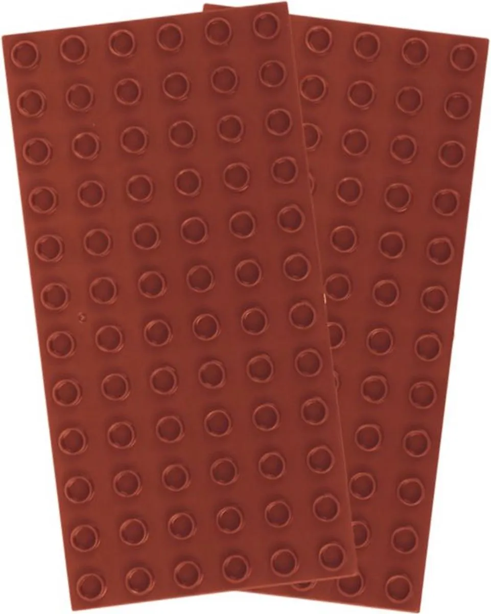 Bouwplaat 6x12 Noppen – Bruin – Basisplaat – Geschikt voor Grote Bouwstenen – Brian’s Toys