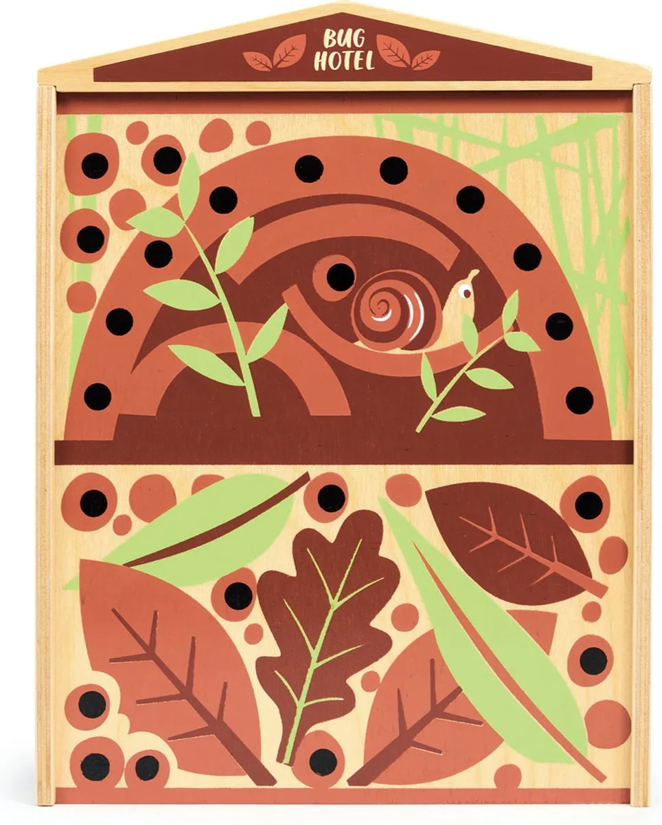 Tender Leaf Toys Insectenhotel 4608487 - 20,2x26,3x3cm - Print