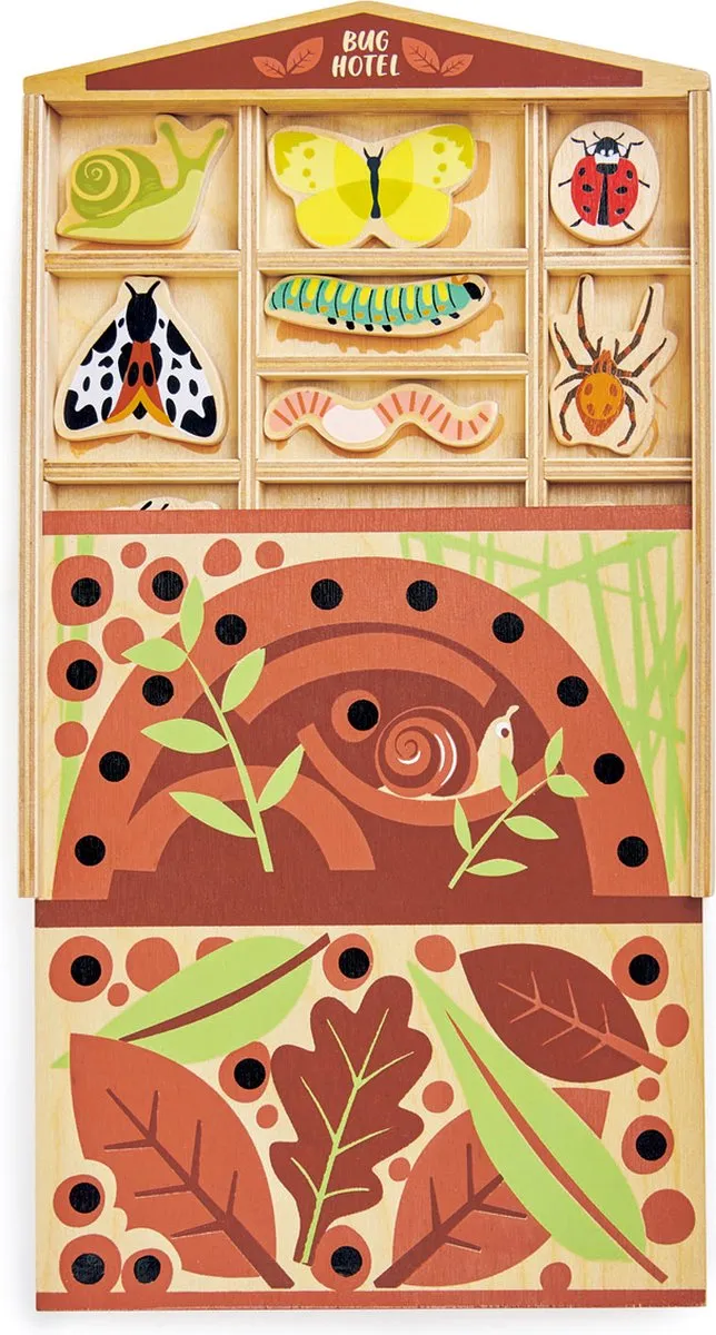 Tender Leaf Toys Insectenhotel 4608487 - 20,2x26,3x3cm - Print